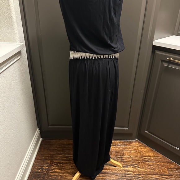 Boston Proper Strapless Maxi Dress in Black & White-Size Med - Picture 3 of 5